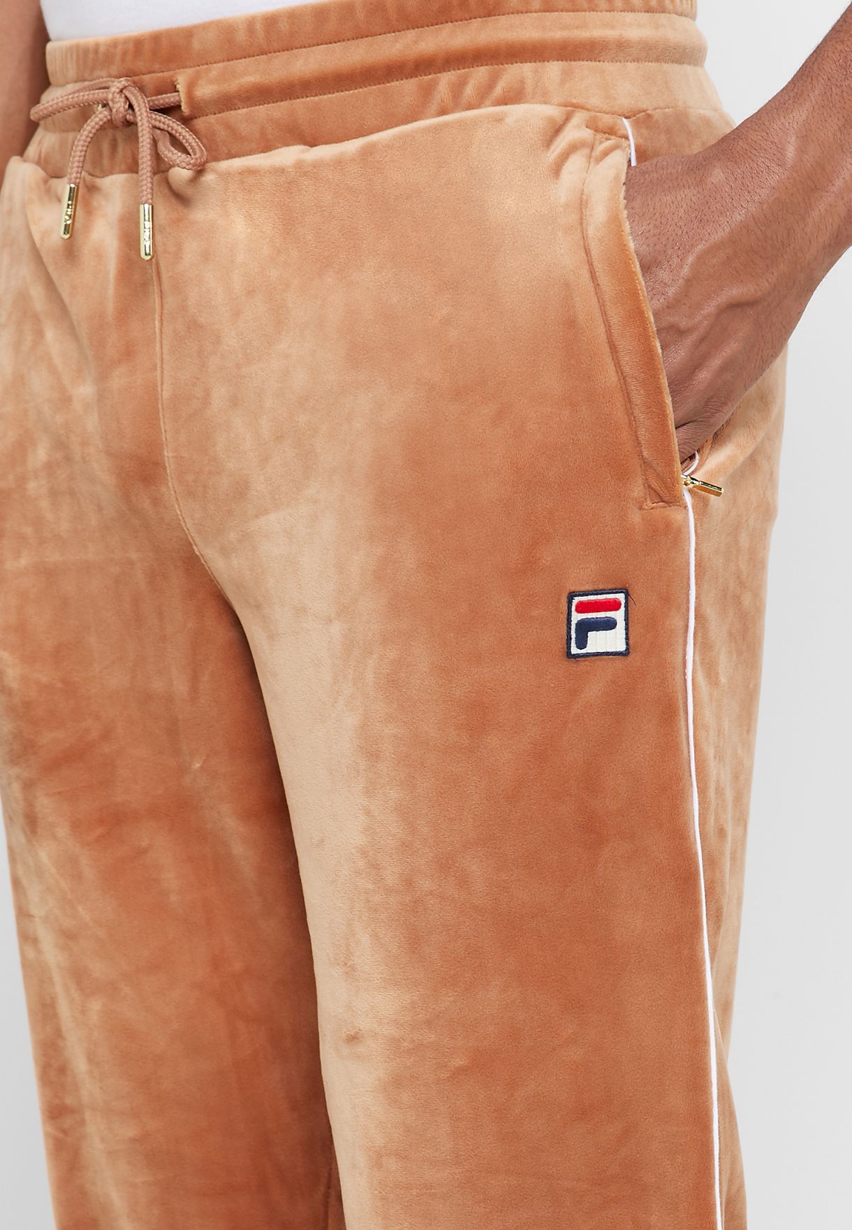 fila cyrus velour track pants