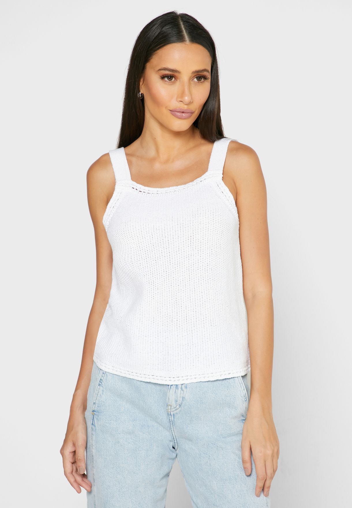 banana republic white sleeveless blouse