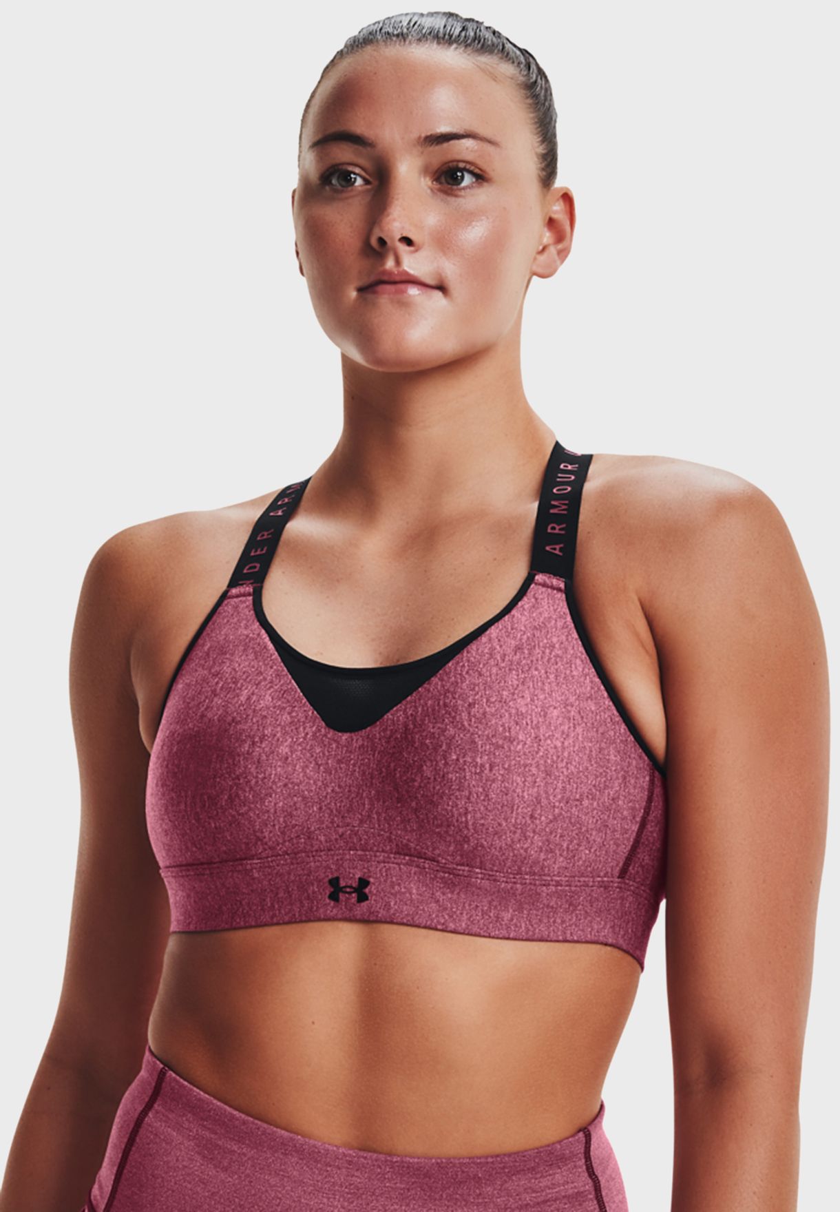 infinity high heather sports bra