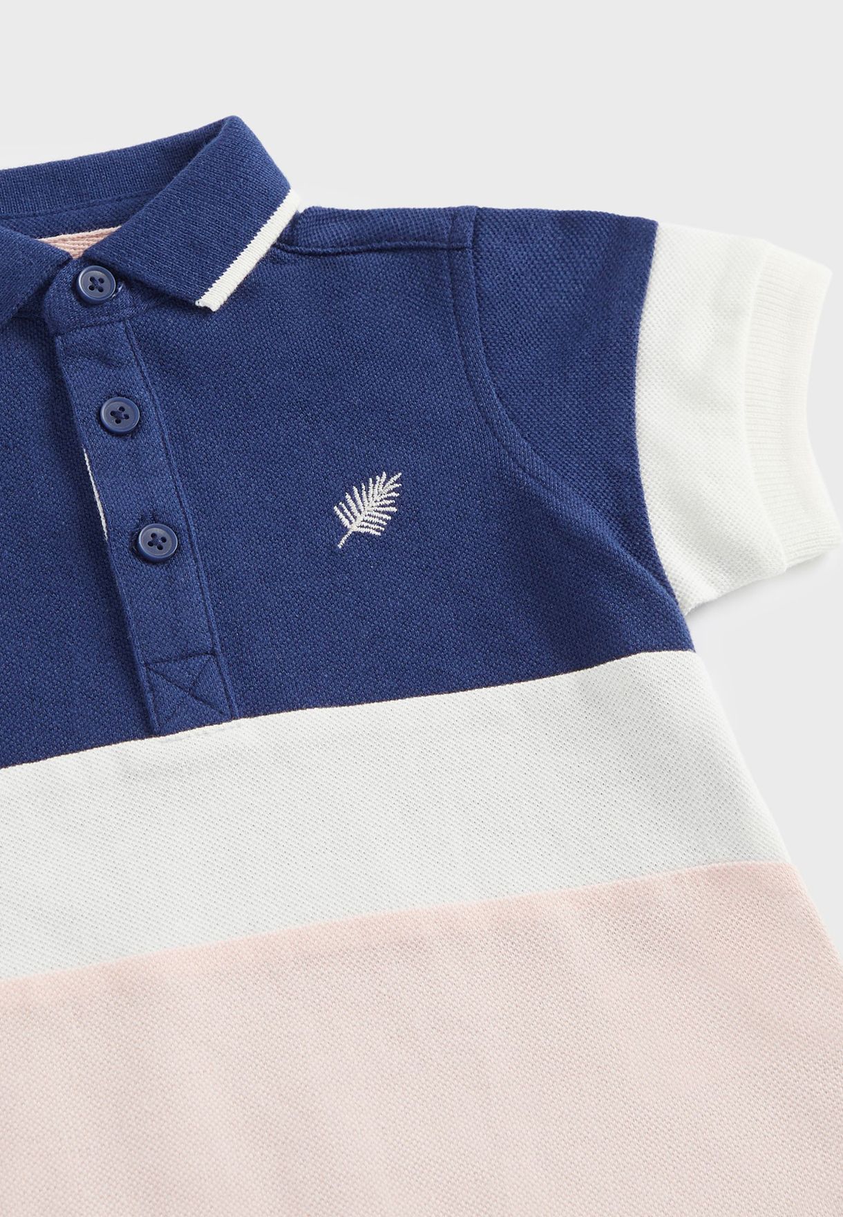 Kids Color Block Polo & Shorts Set