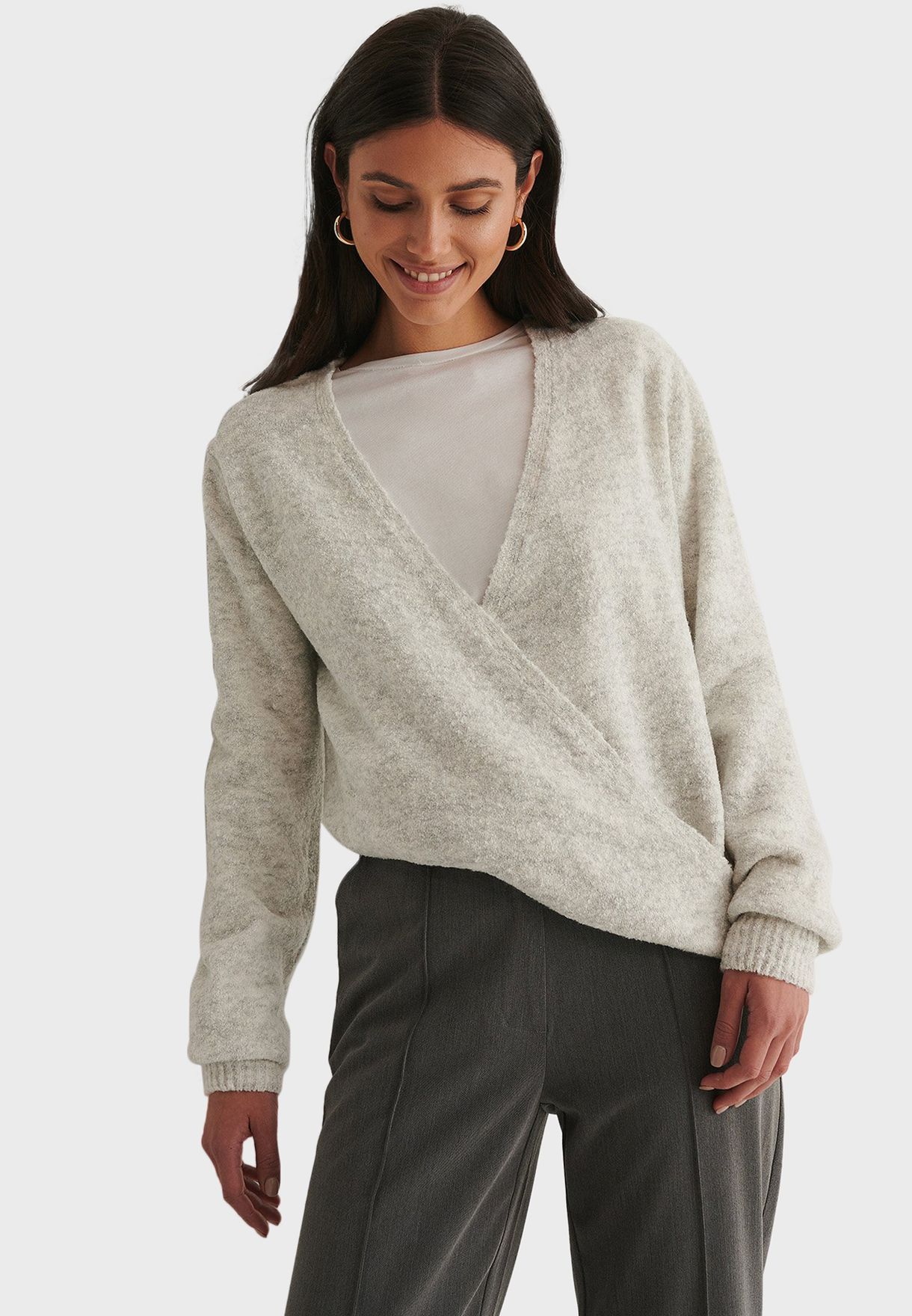 Wrap Knitted Sweater