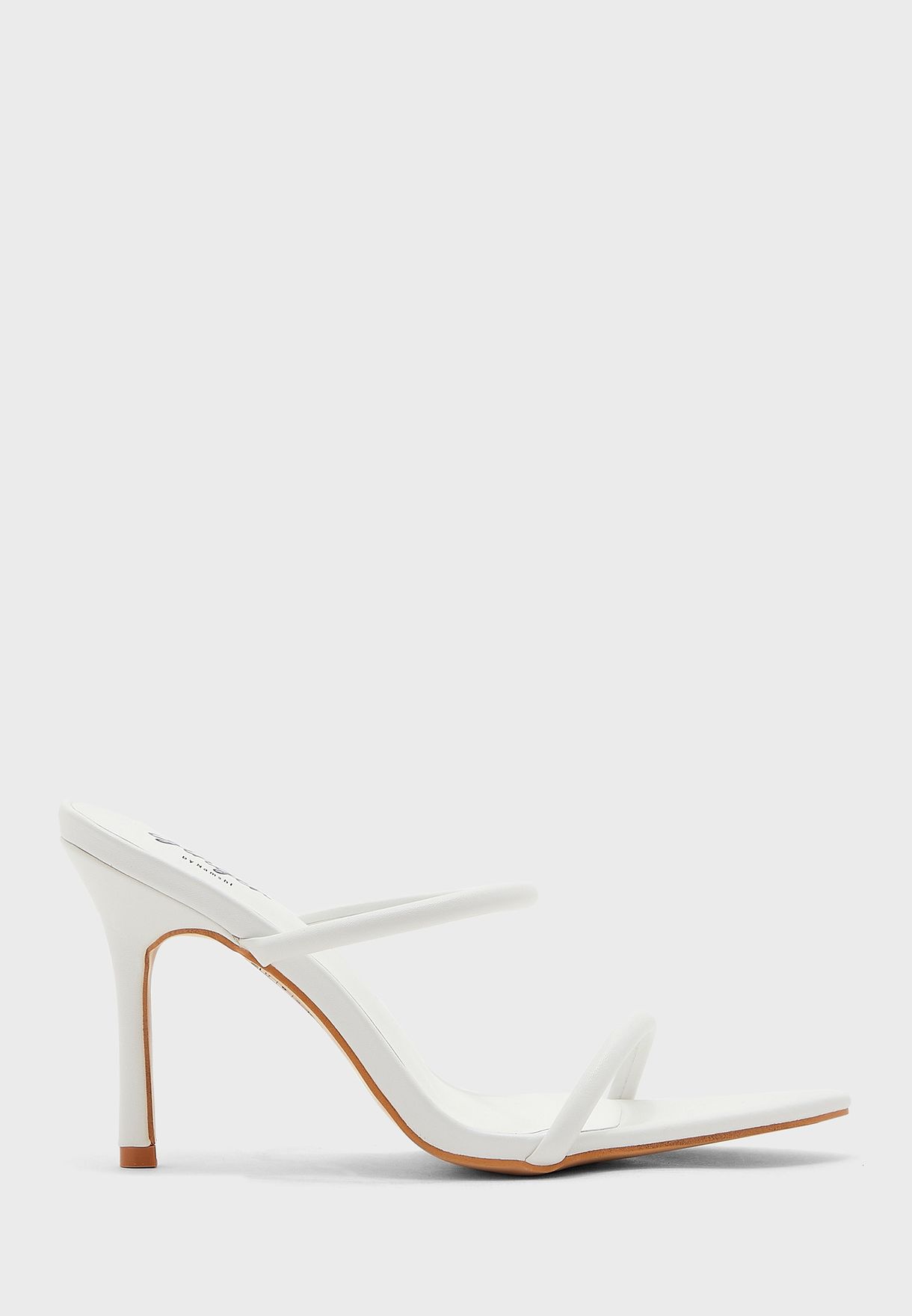Double Strap Pointed Toe Mule Sandal 