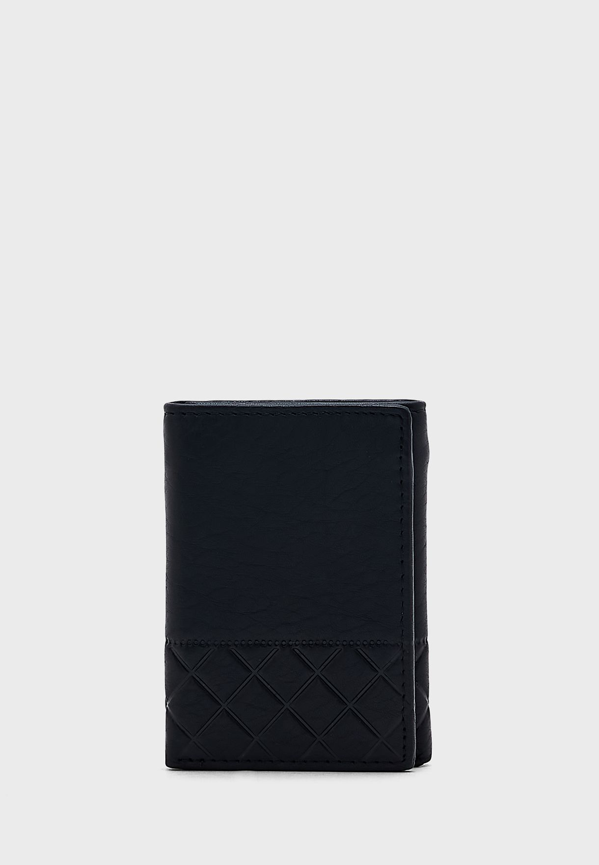 Genuine Leather Tri Fold Wallet