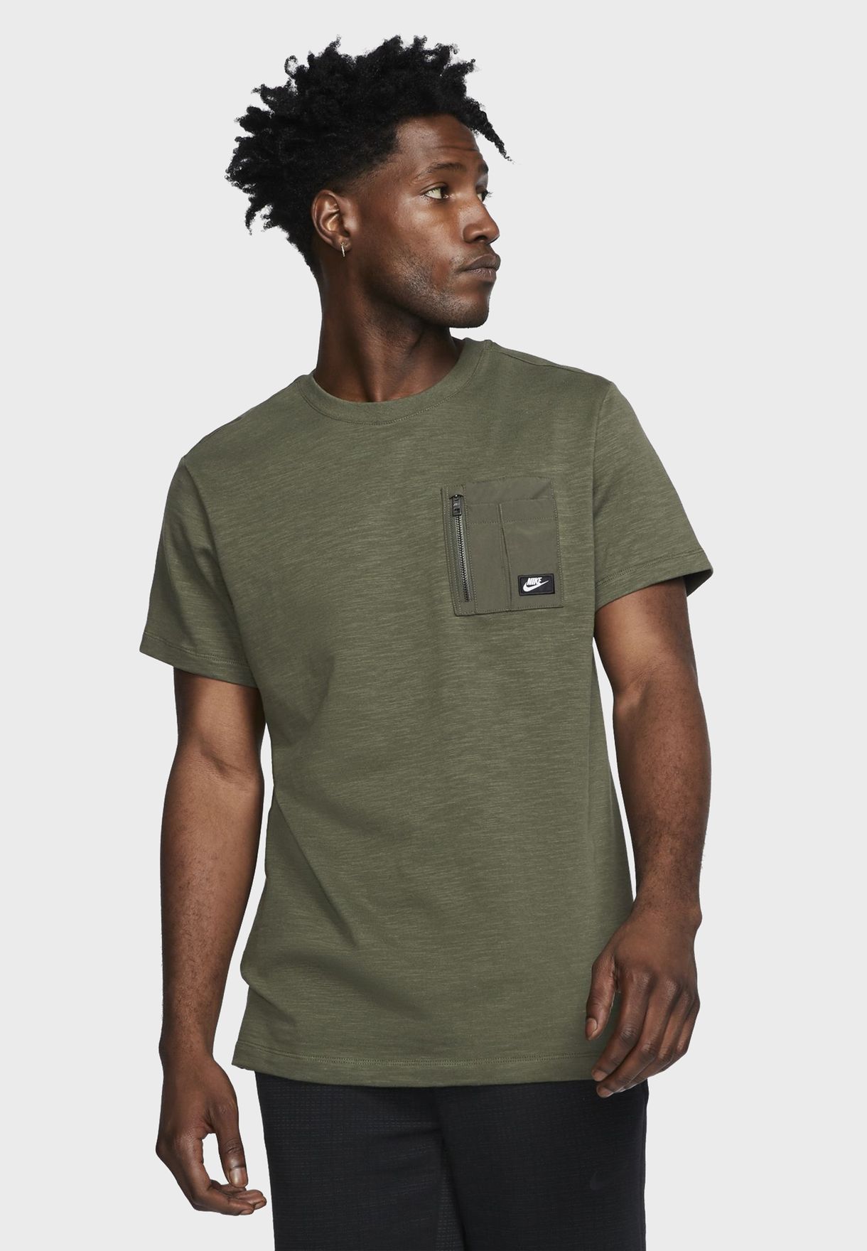 khaki nike tshirt