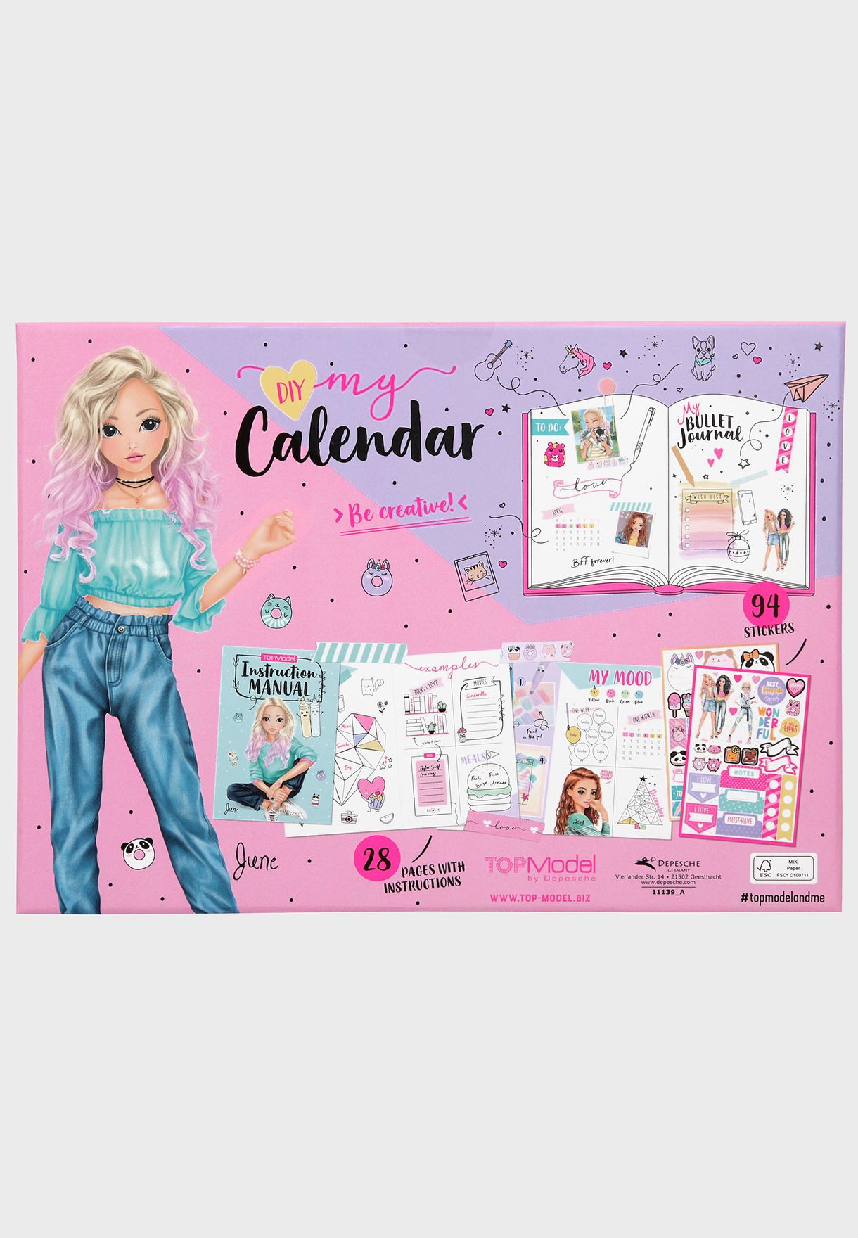 Create Your Calendar Candy Cake