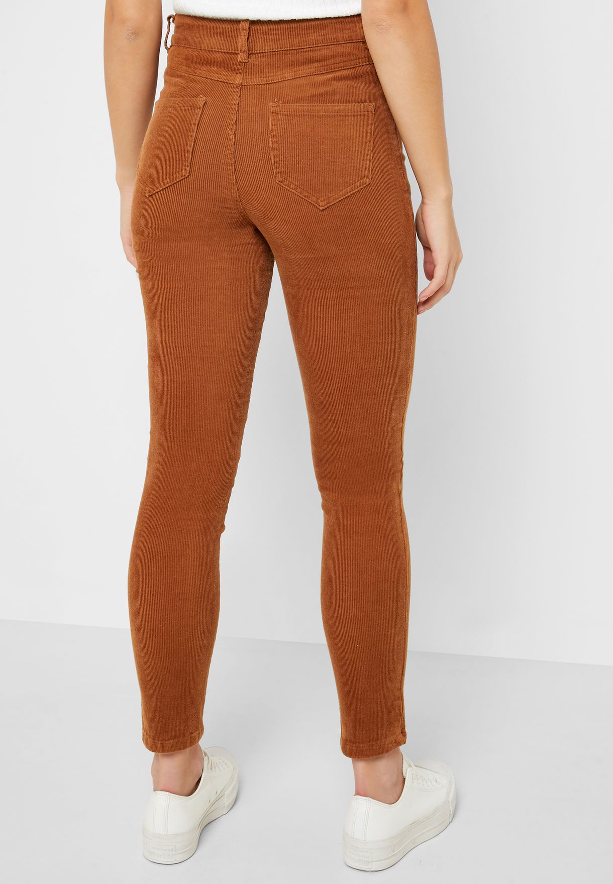 Buy Forever 21 brown Corduroy Skinny Pants for Women in MENA, Worldwide