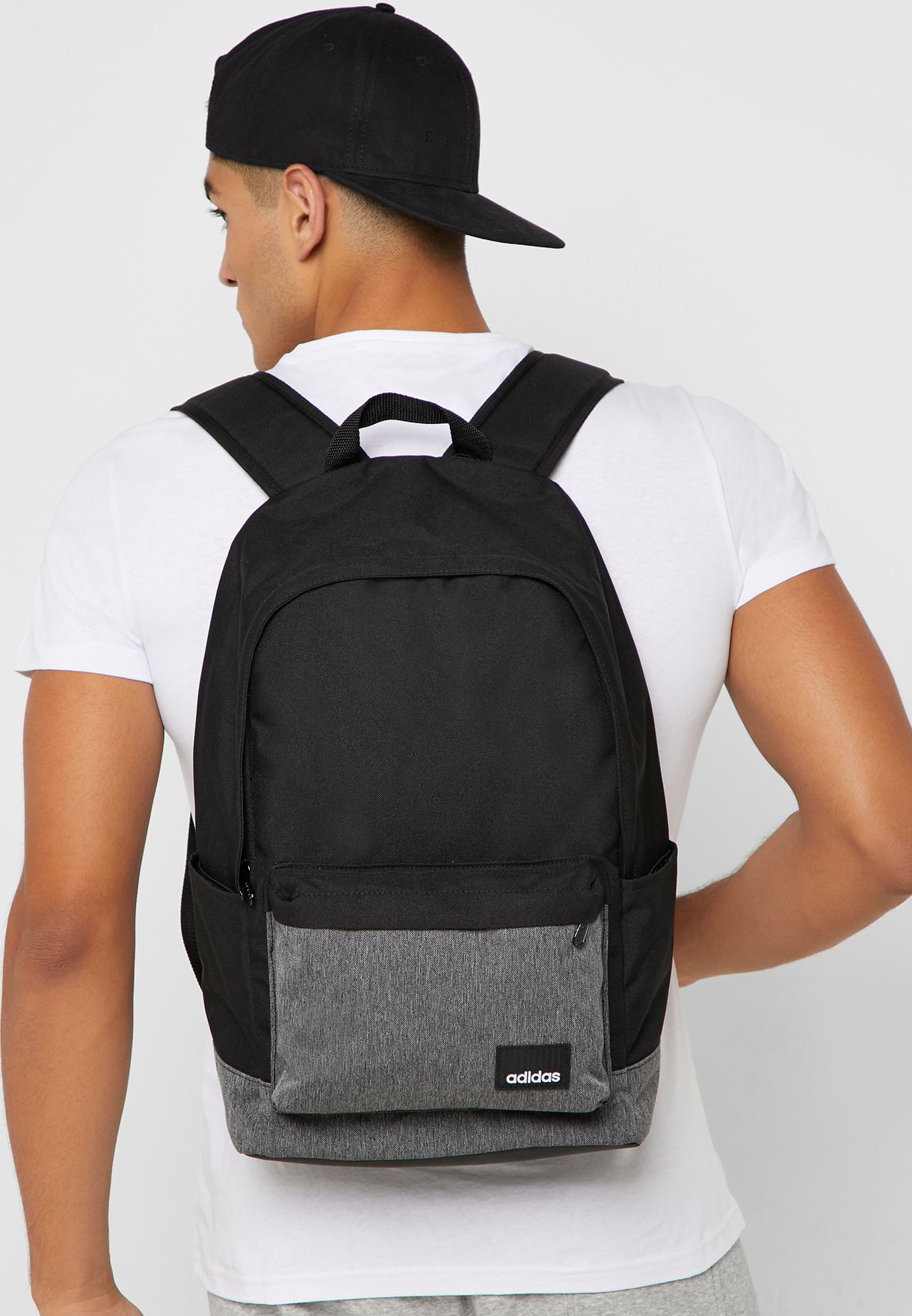 adidas black Linear Classic Backpack 