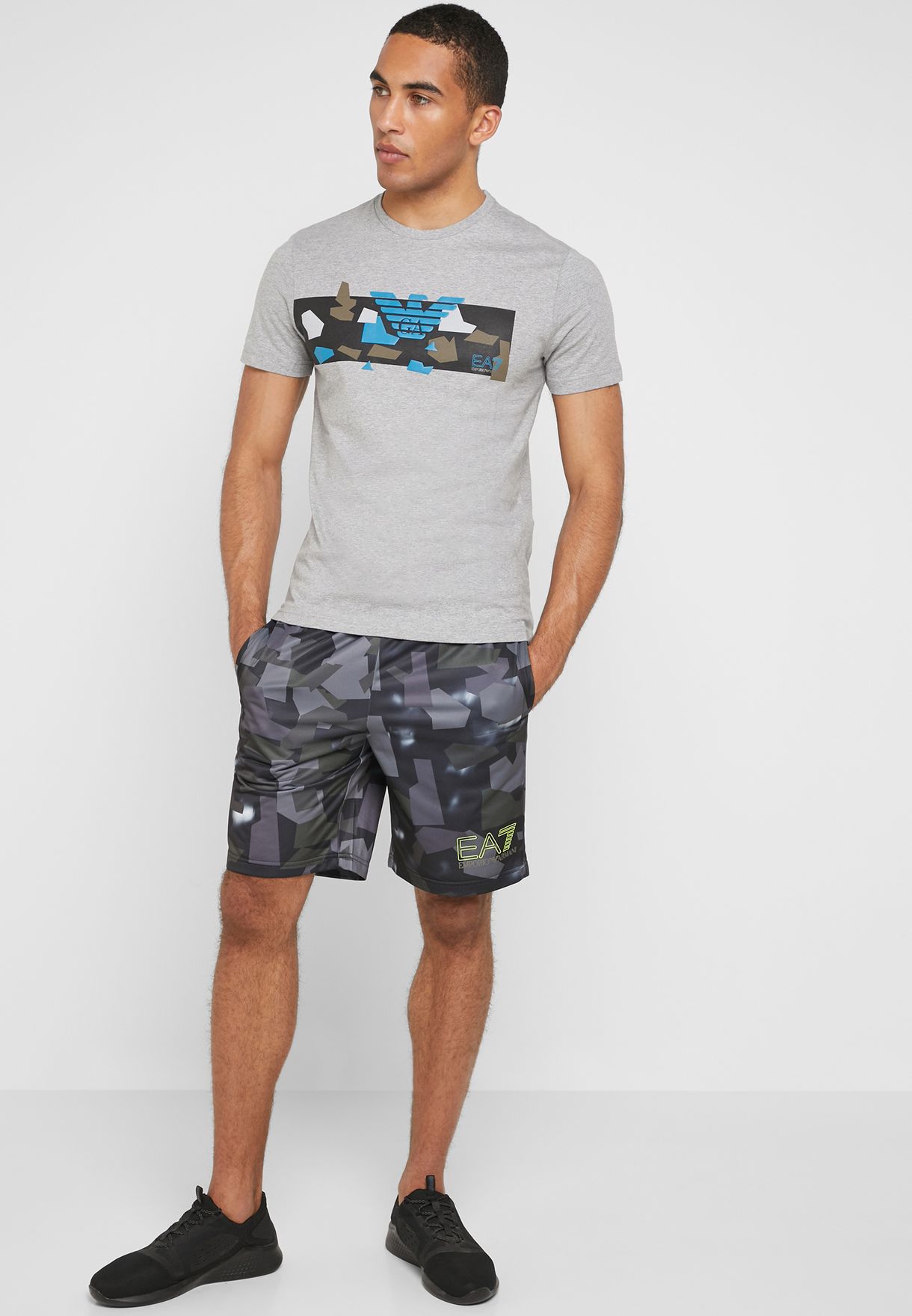 armani camo shorts