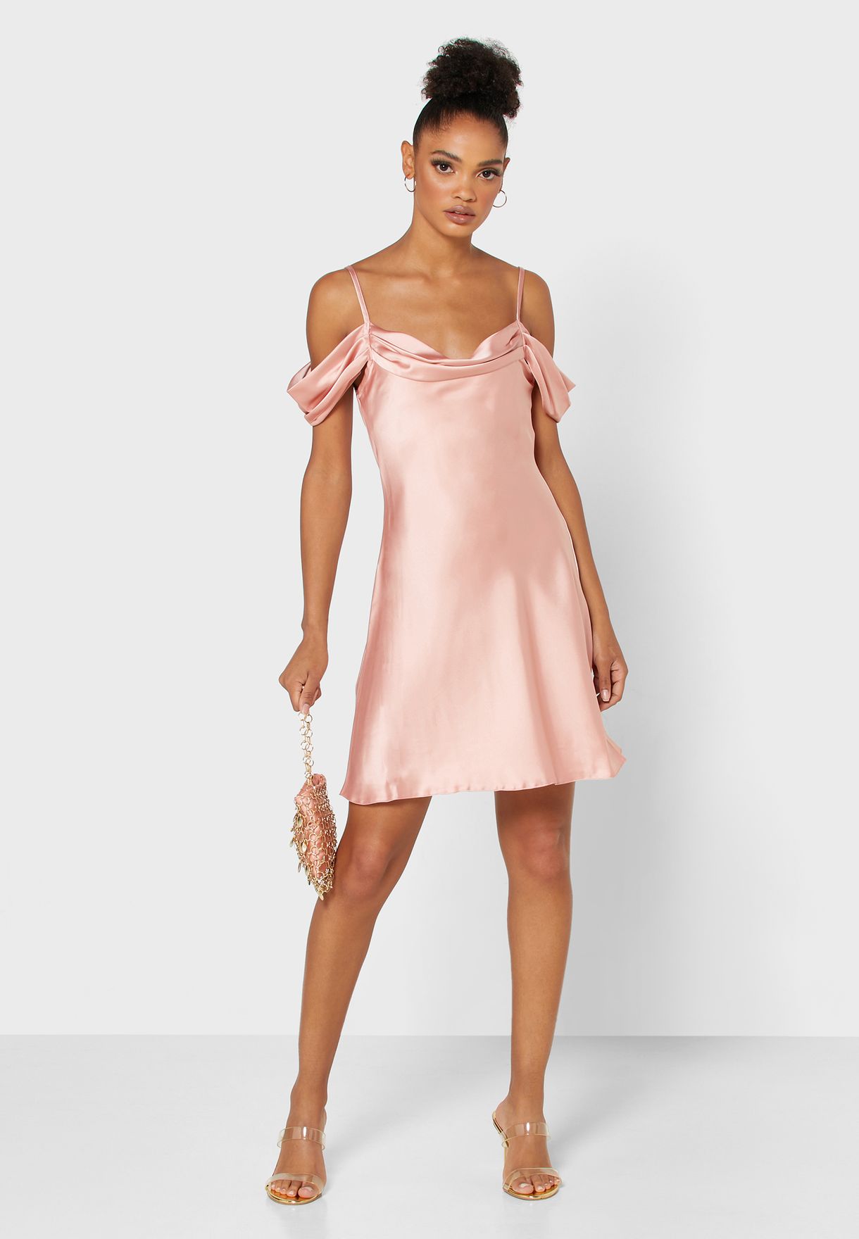 topshop cold shoulder dress