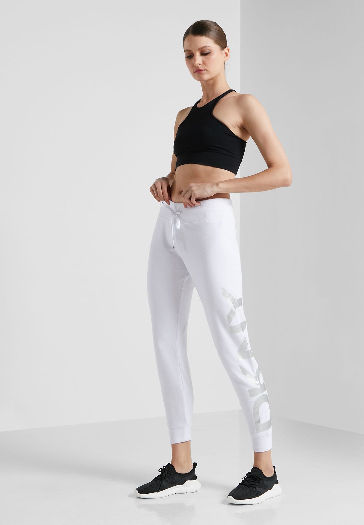 dkny sport logo joggers