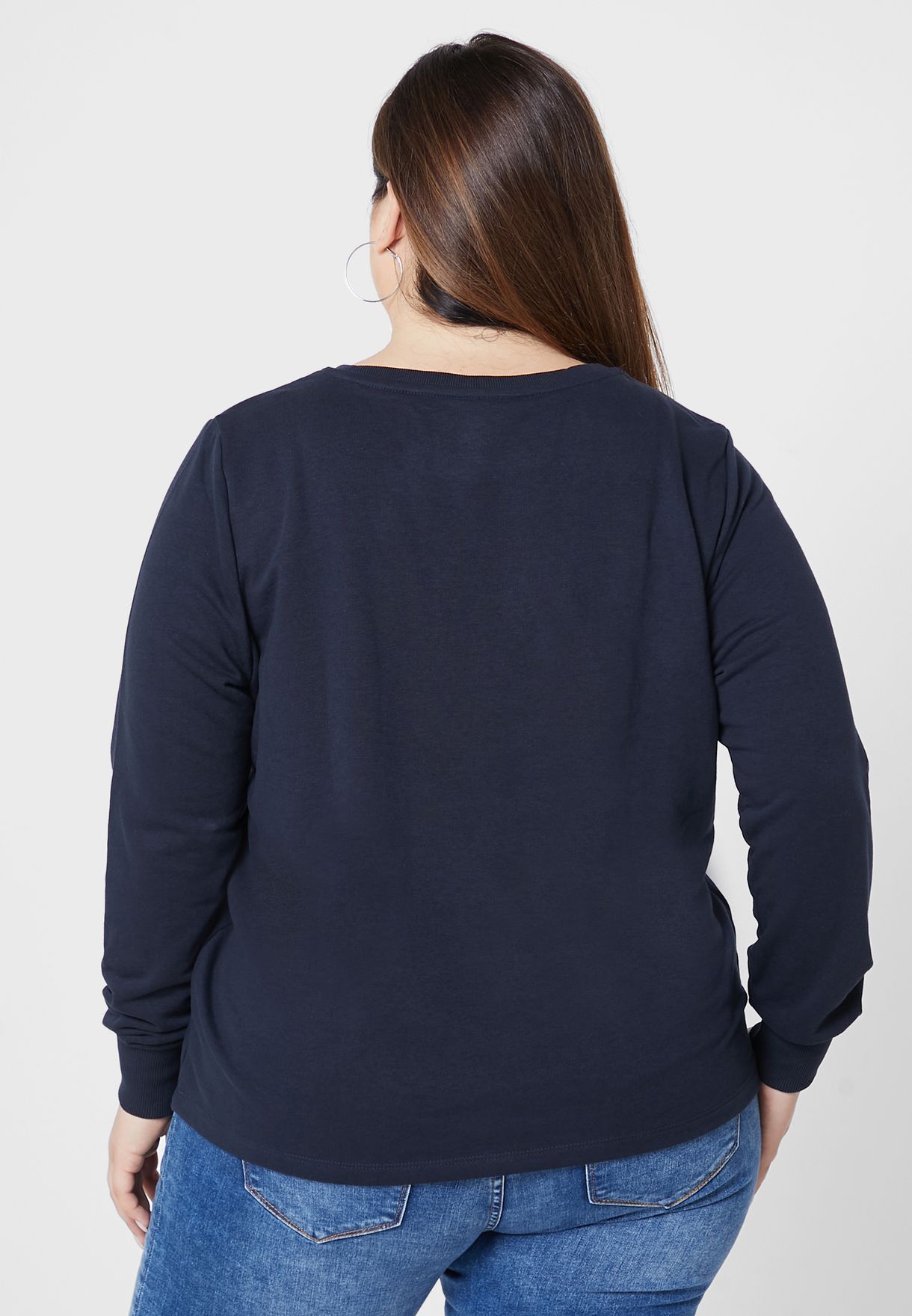 Graphic Crew Neck Sweatshirt
