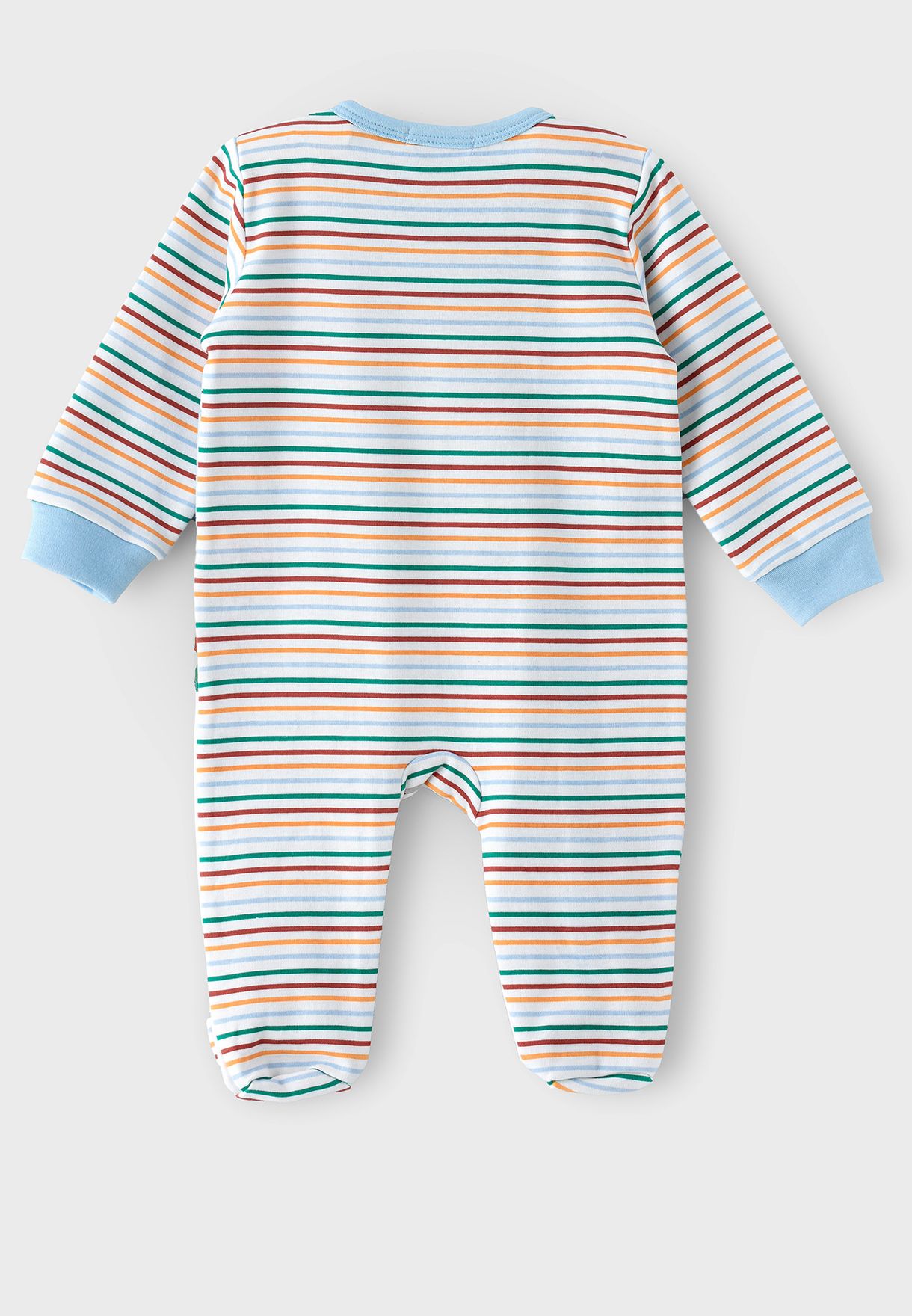 Infant Coverall Printed Sleepsuit & Hat Set