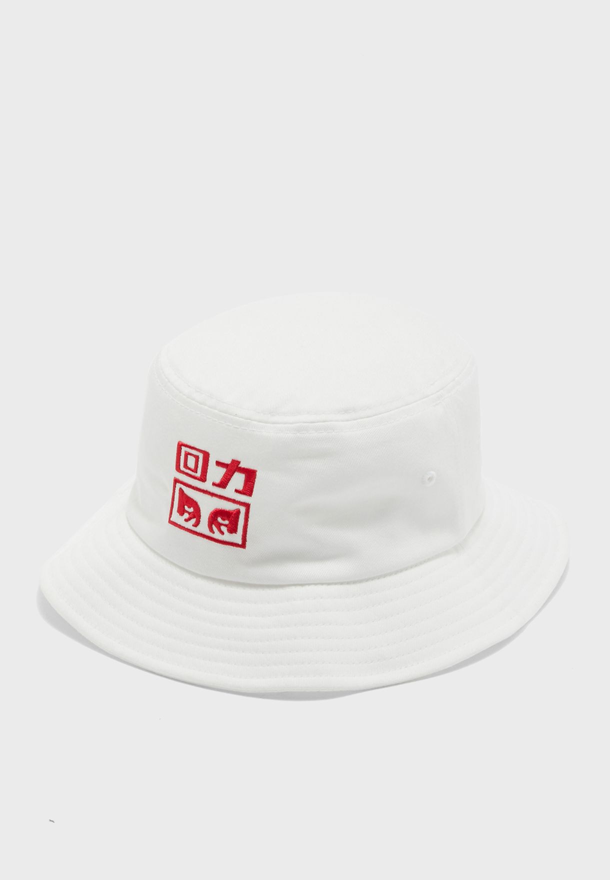 obey white bucket hat