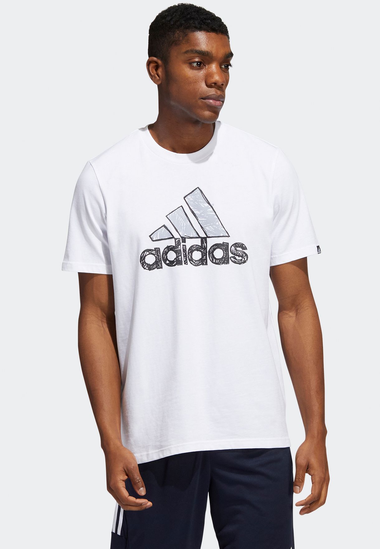 Buy adidas white Skt Bos Logo T-Shirt for Kids in Dubai, Abu Dhabi