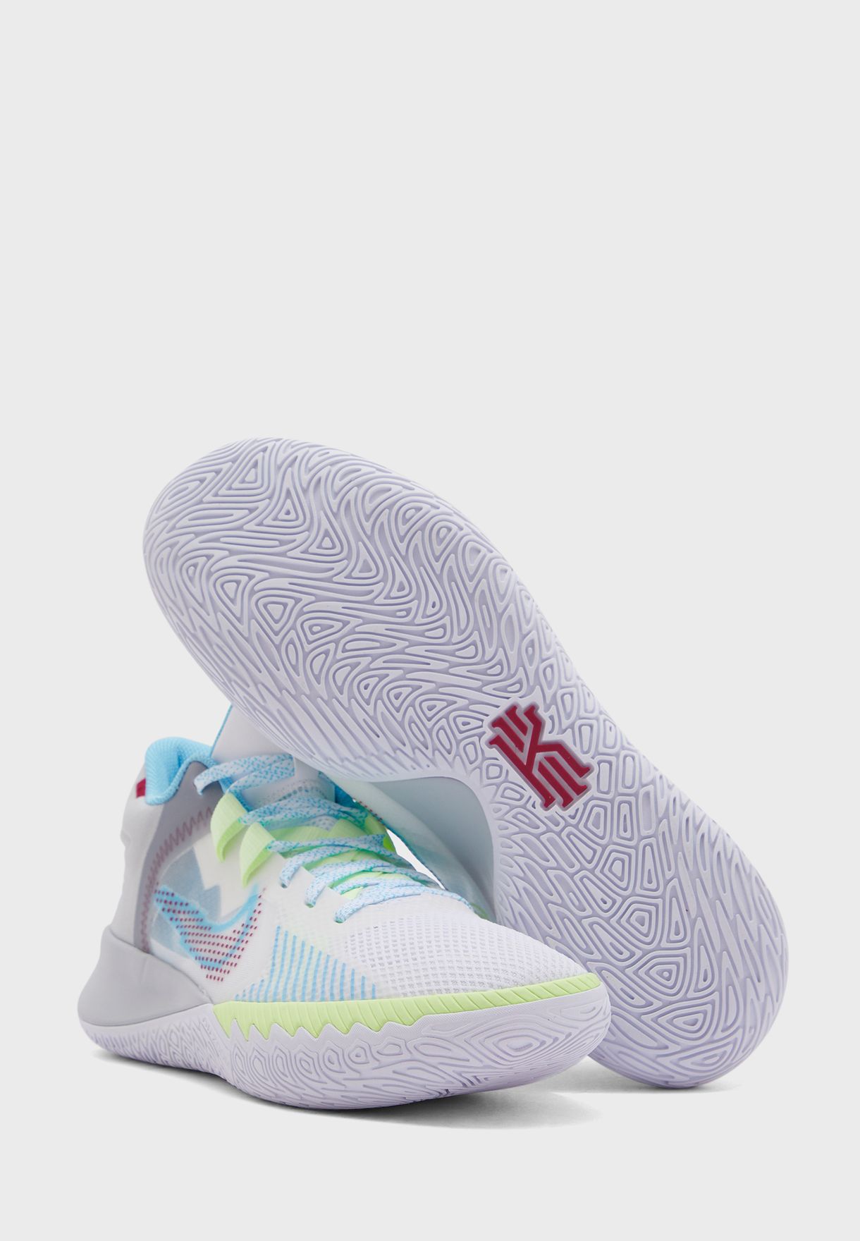 white kyrie flytrap