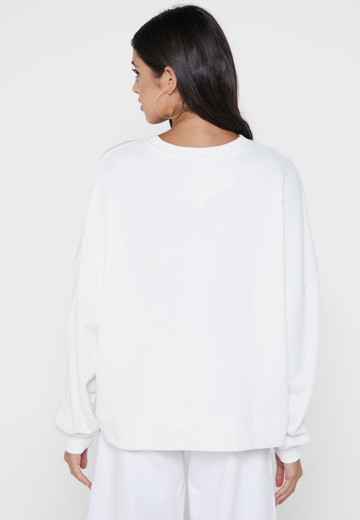 Lace Detail Knitted Sweatshirt