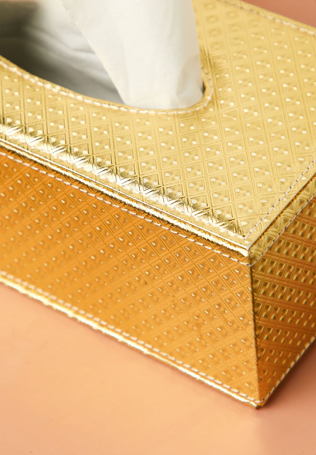 Gold Printed Tissue Box