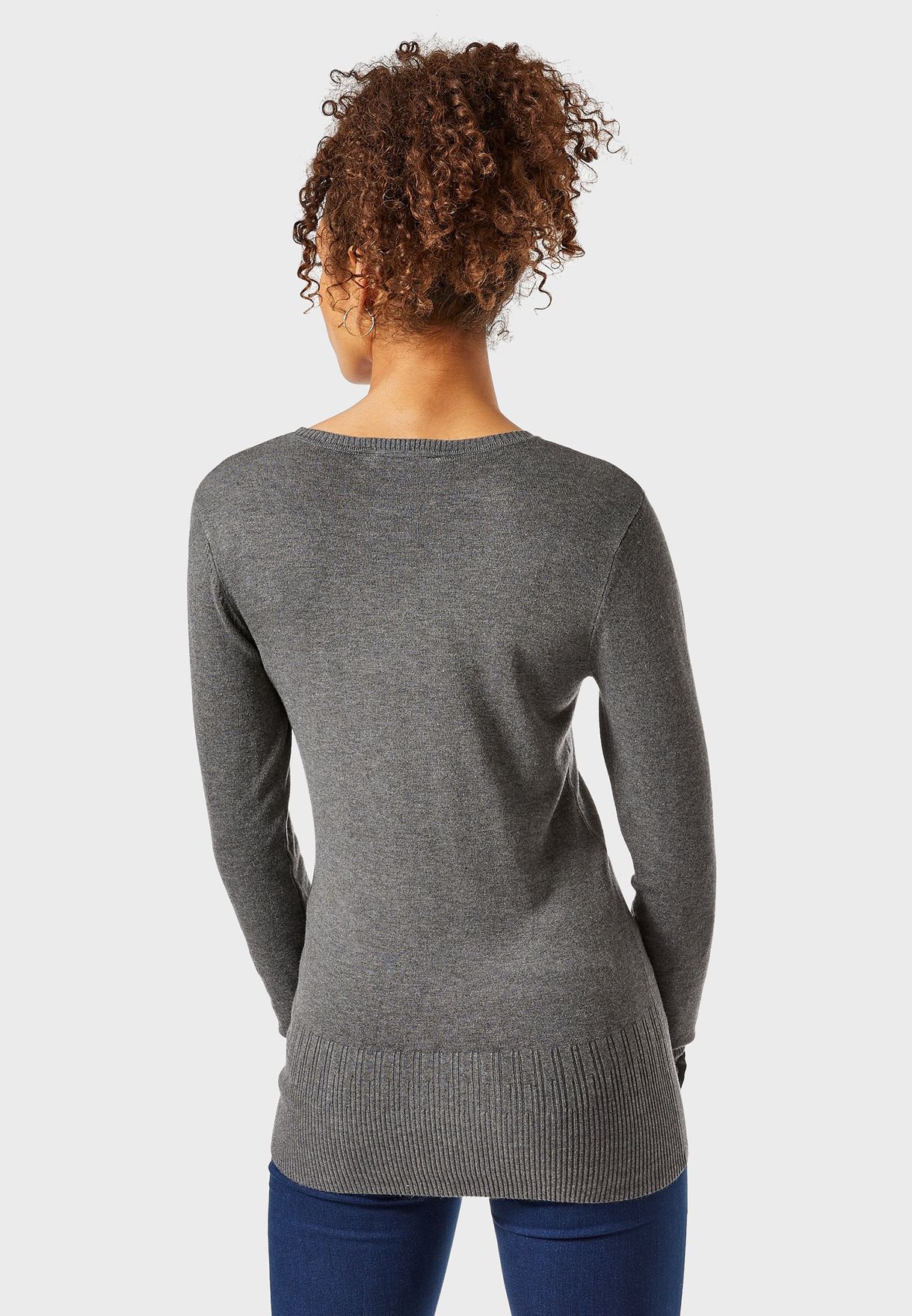 pearl detail sweater