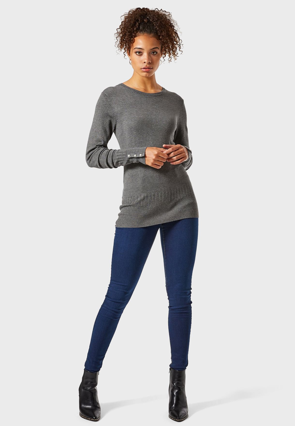 pearl detail sweater