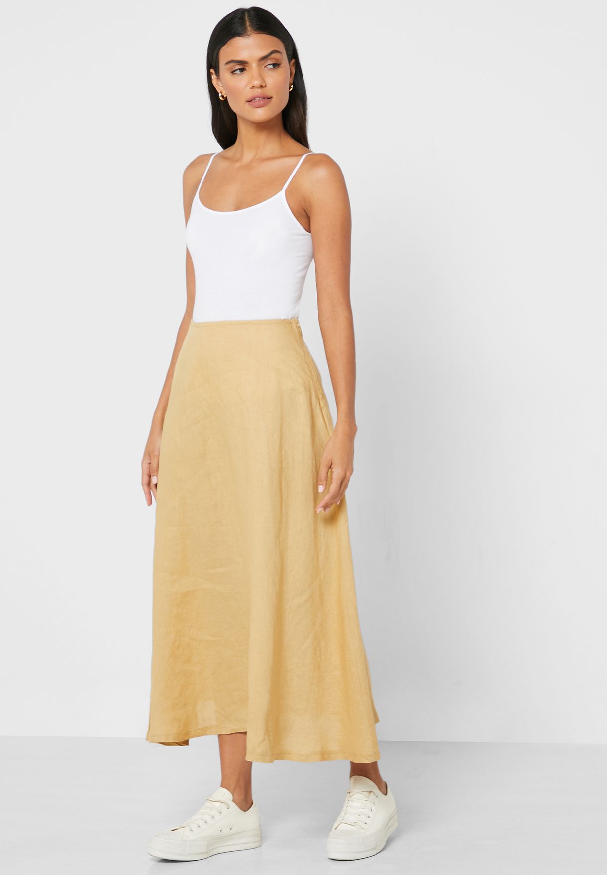 gold skirt cotton on