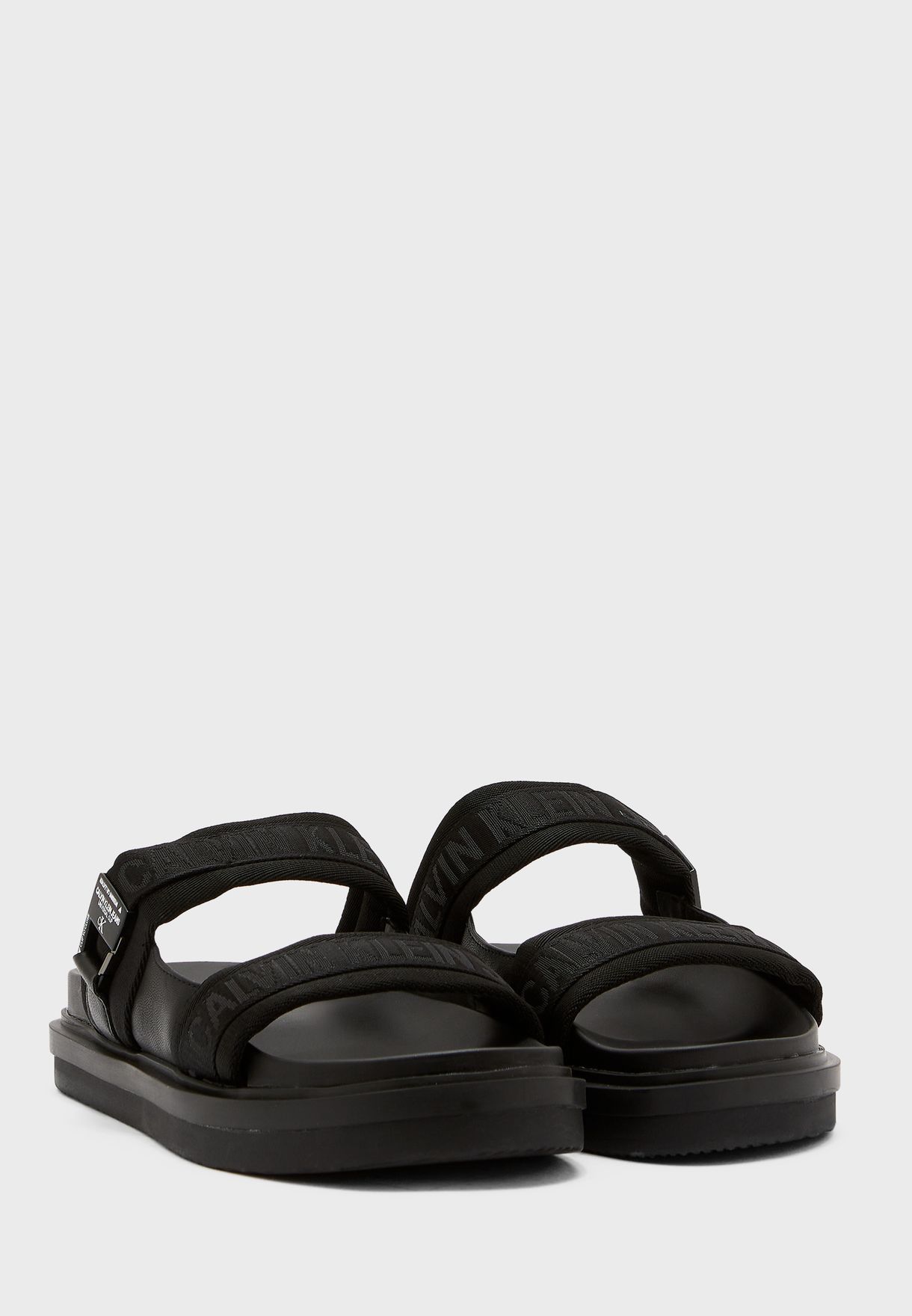 calvin klein two strap sandals