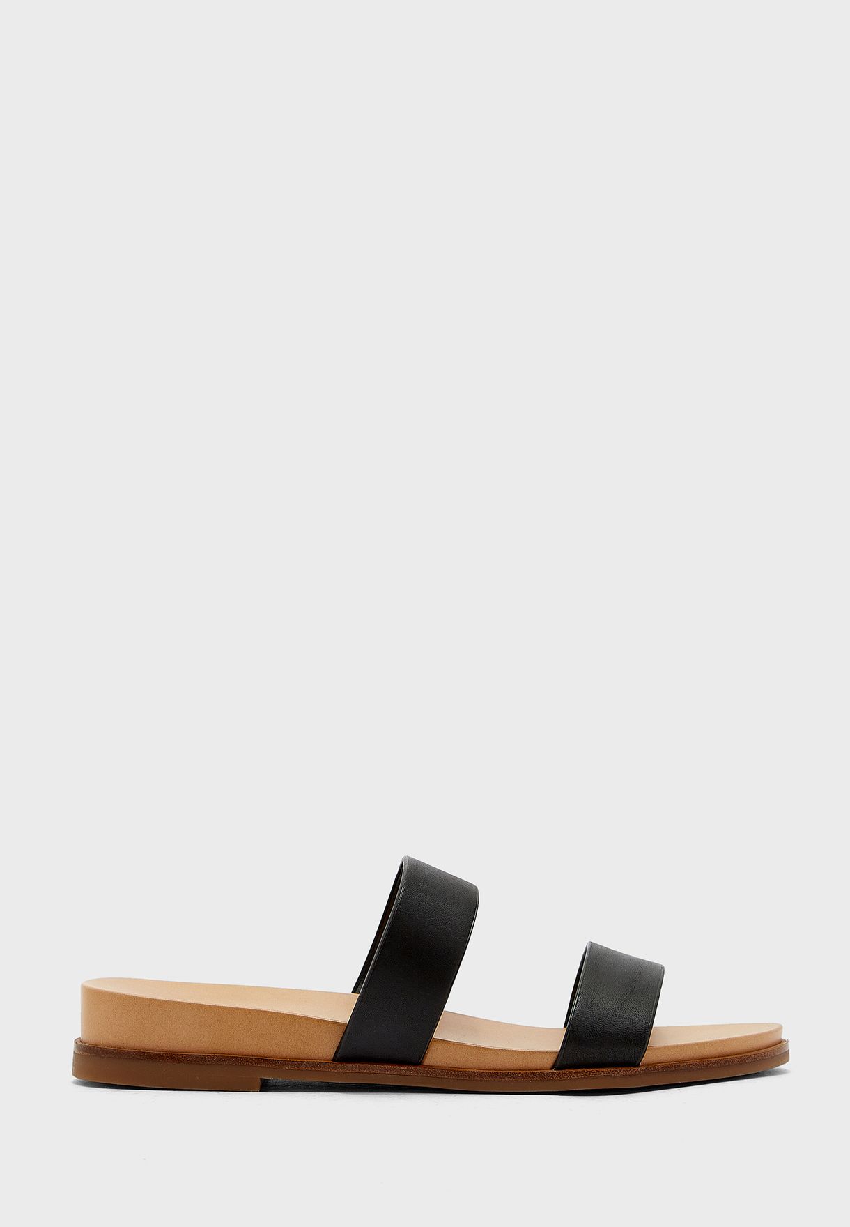 Double Strap Flat Sandals