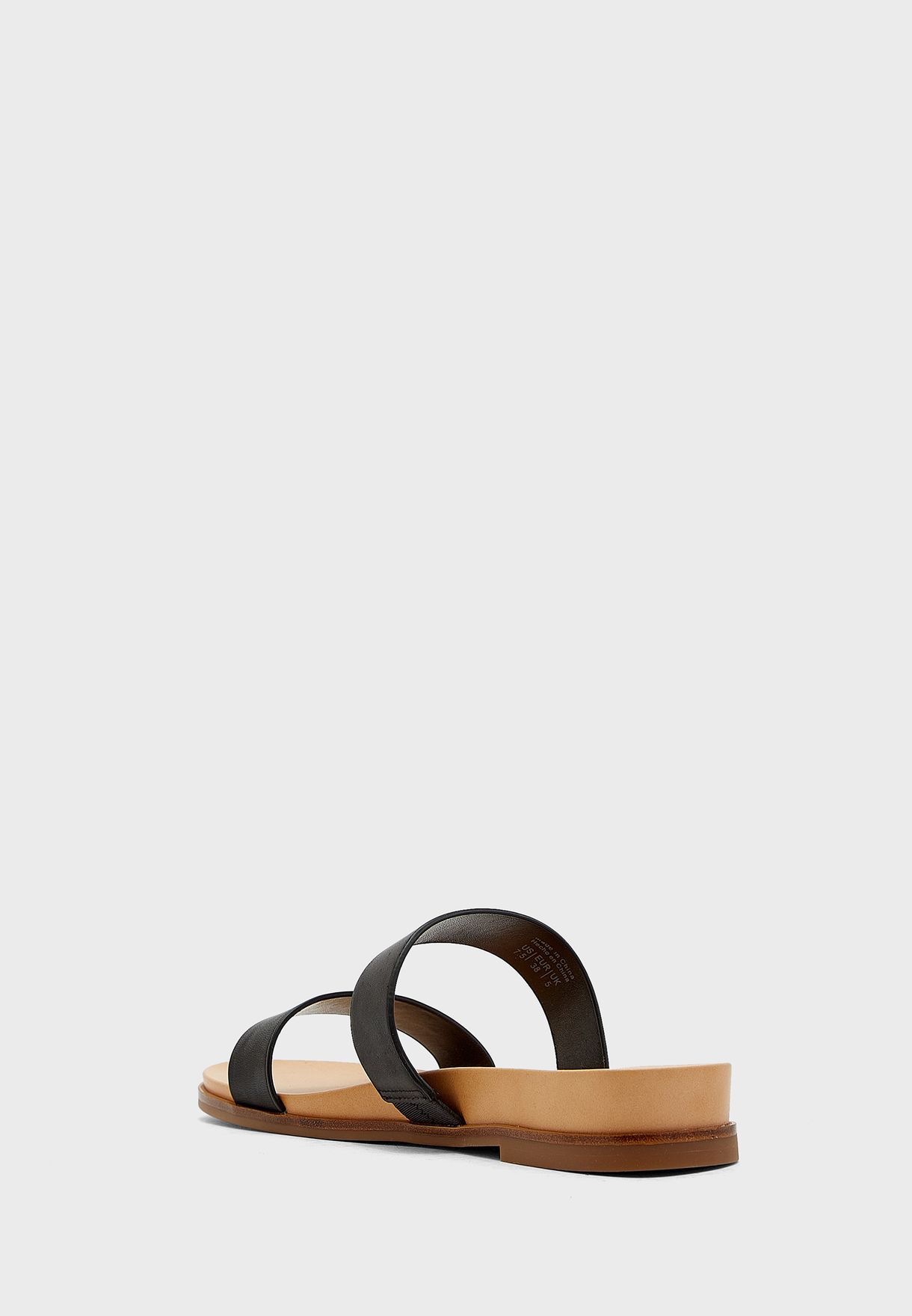 Double Strap Flat Sandals