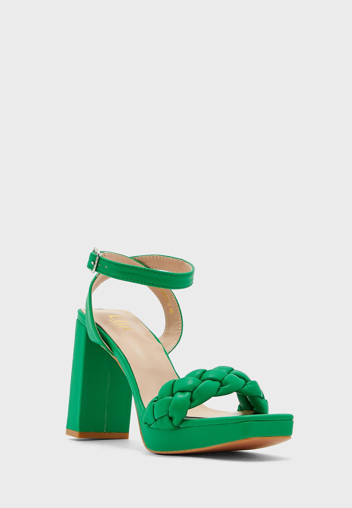 Plaited Strap Platform Sandal 