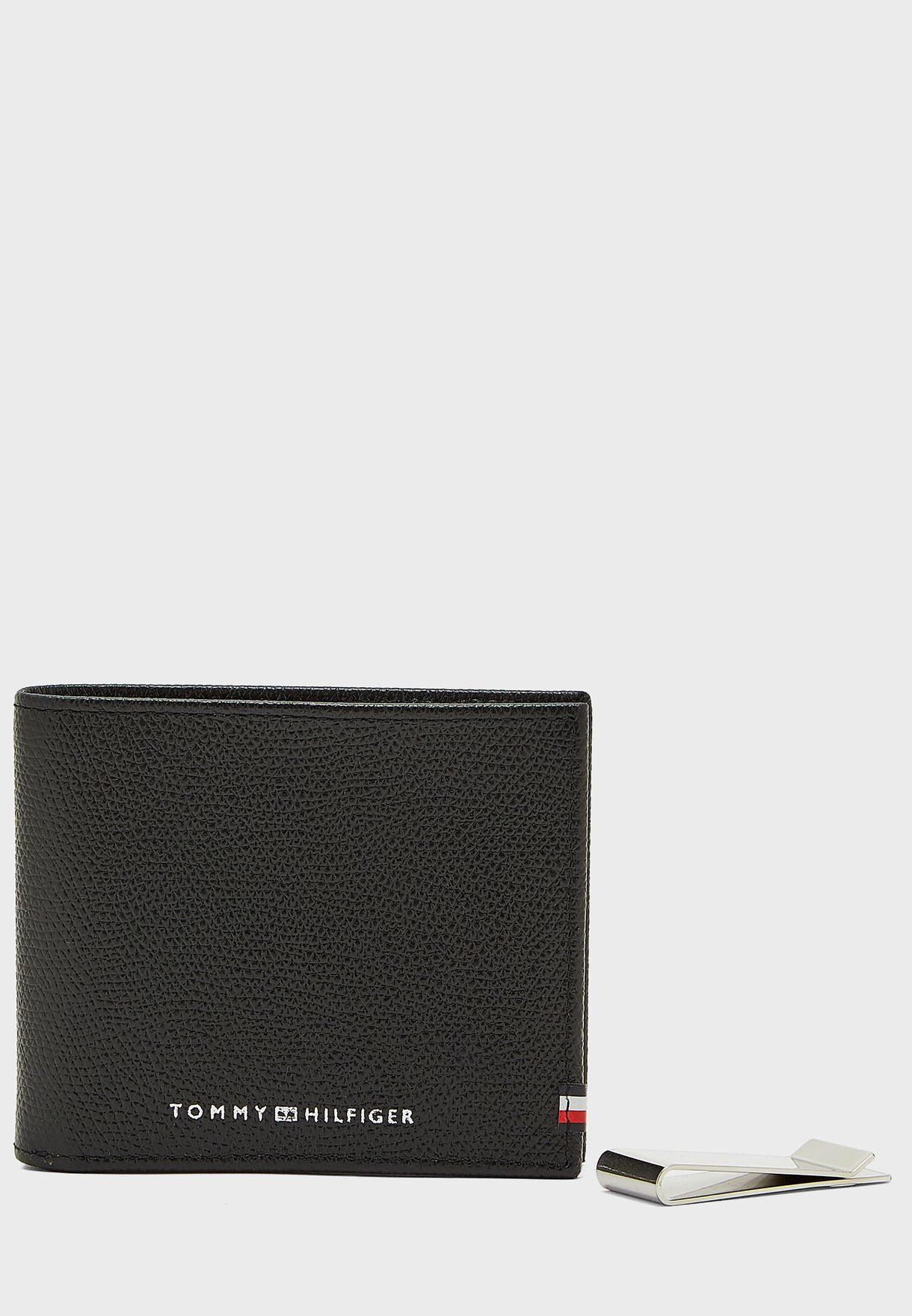 Buy Tommy Hilfiger black Business Mini Wallet With Money Clip for Men in  Riyadh, Jeddah