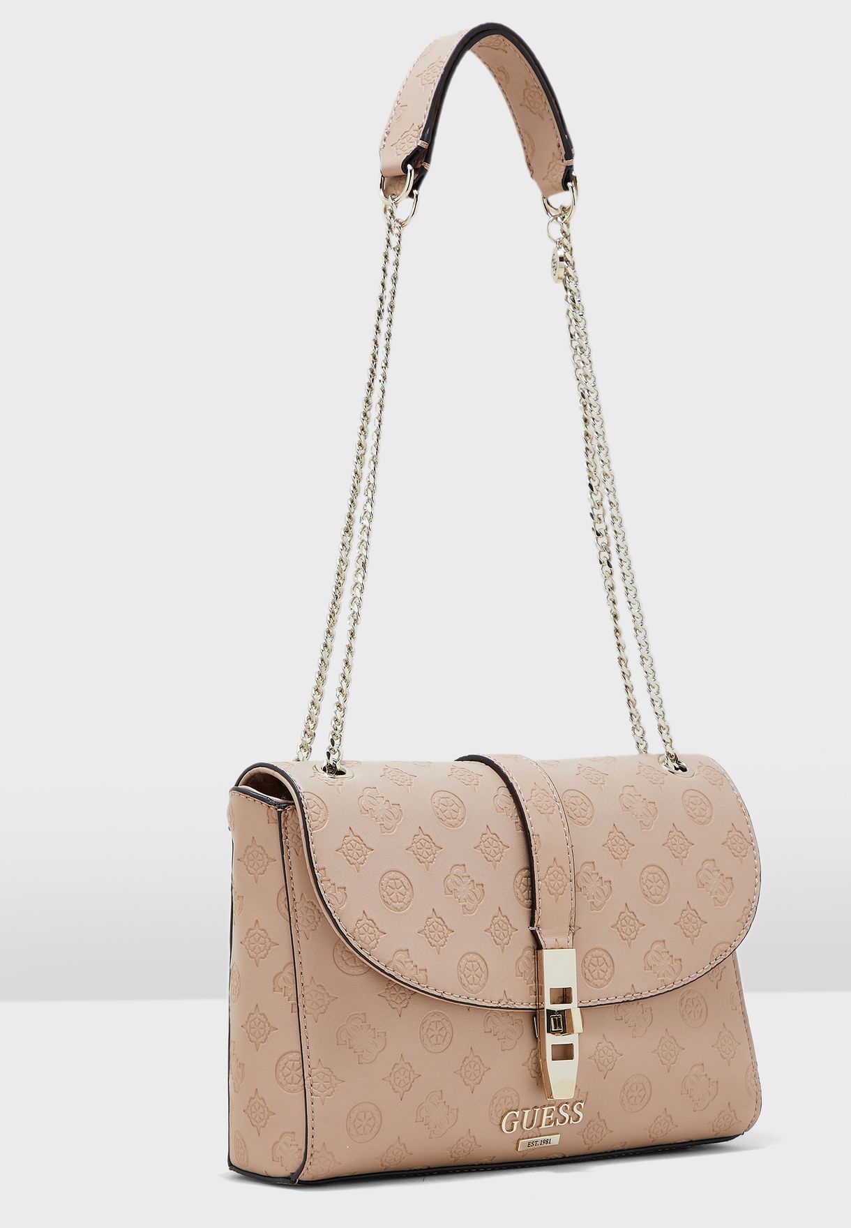 guess peony classic convertible crossbody flap