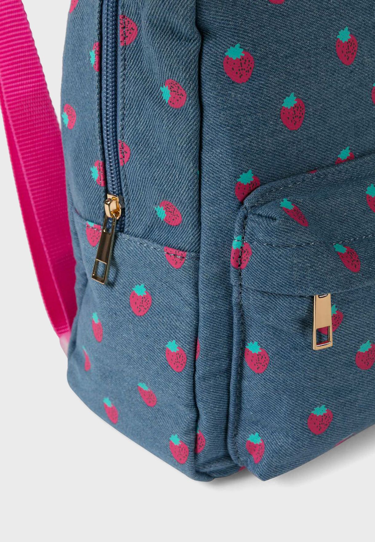 Kids Strawberry Print Backpack