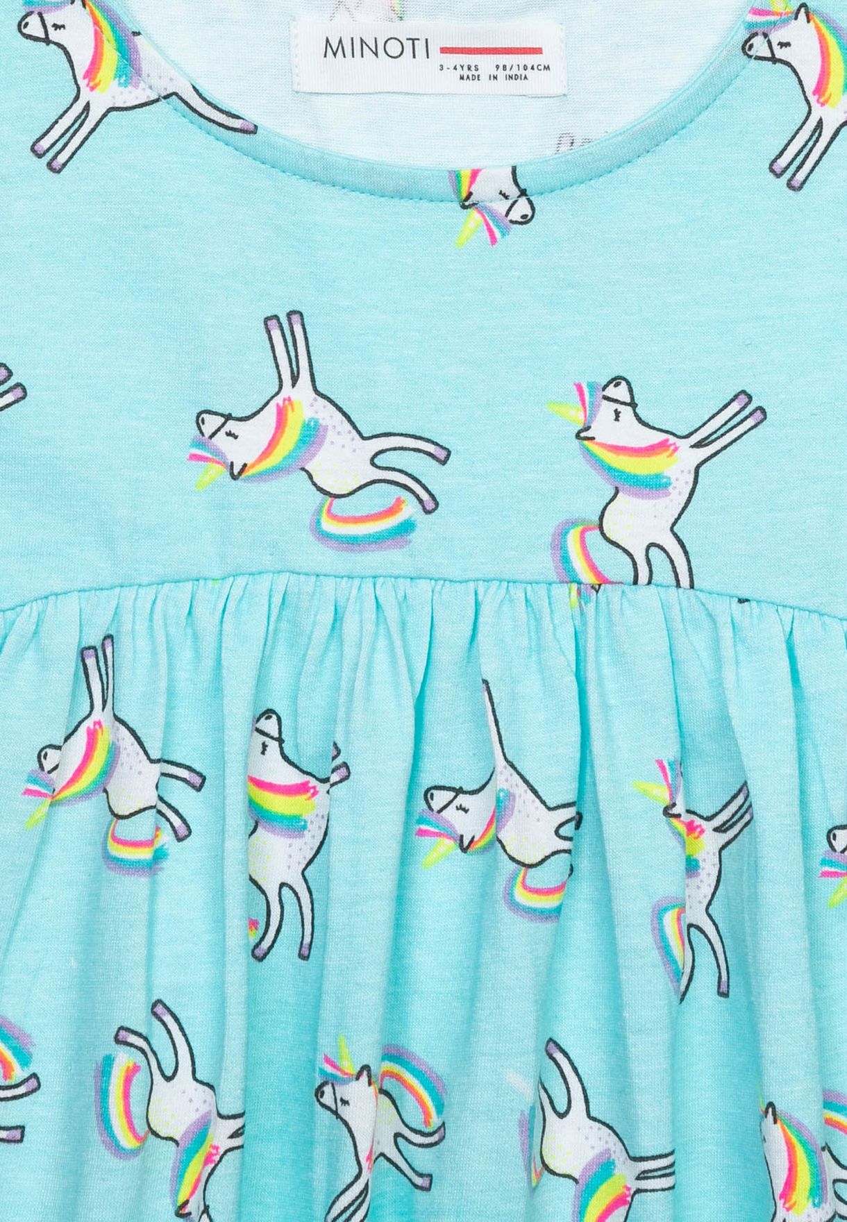 Kids Unicorn Print Dress