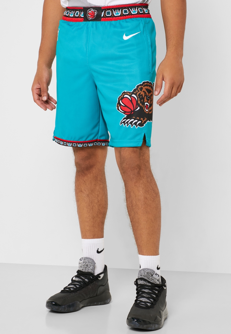 Memphis Grizzlies Nike Hardwood Classics Swingman Shorts - Teal