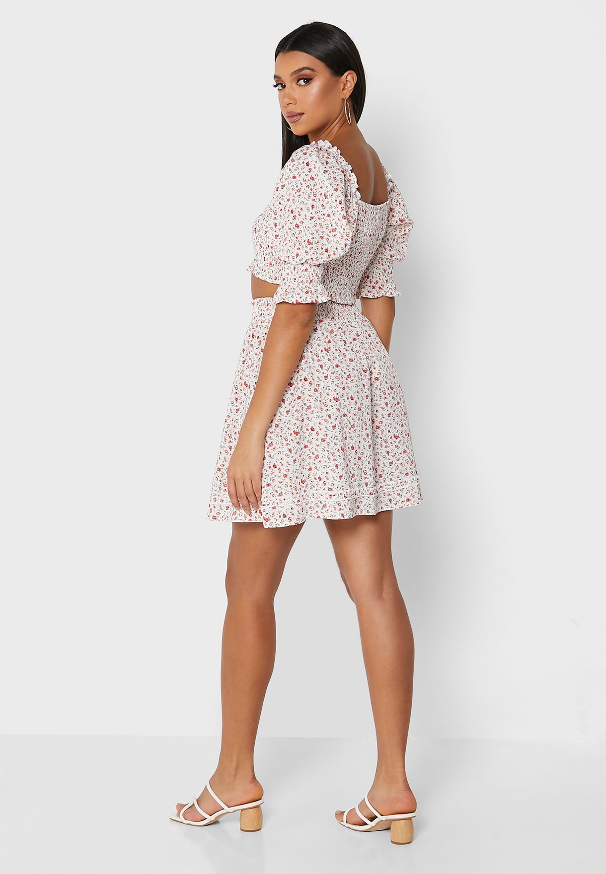 Puff Sleeve Skirt Set