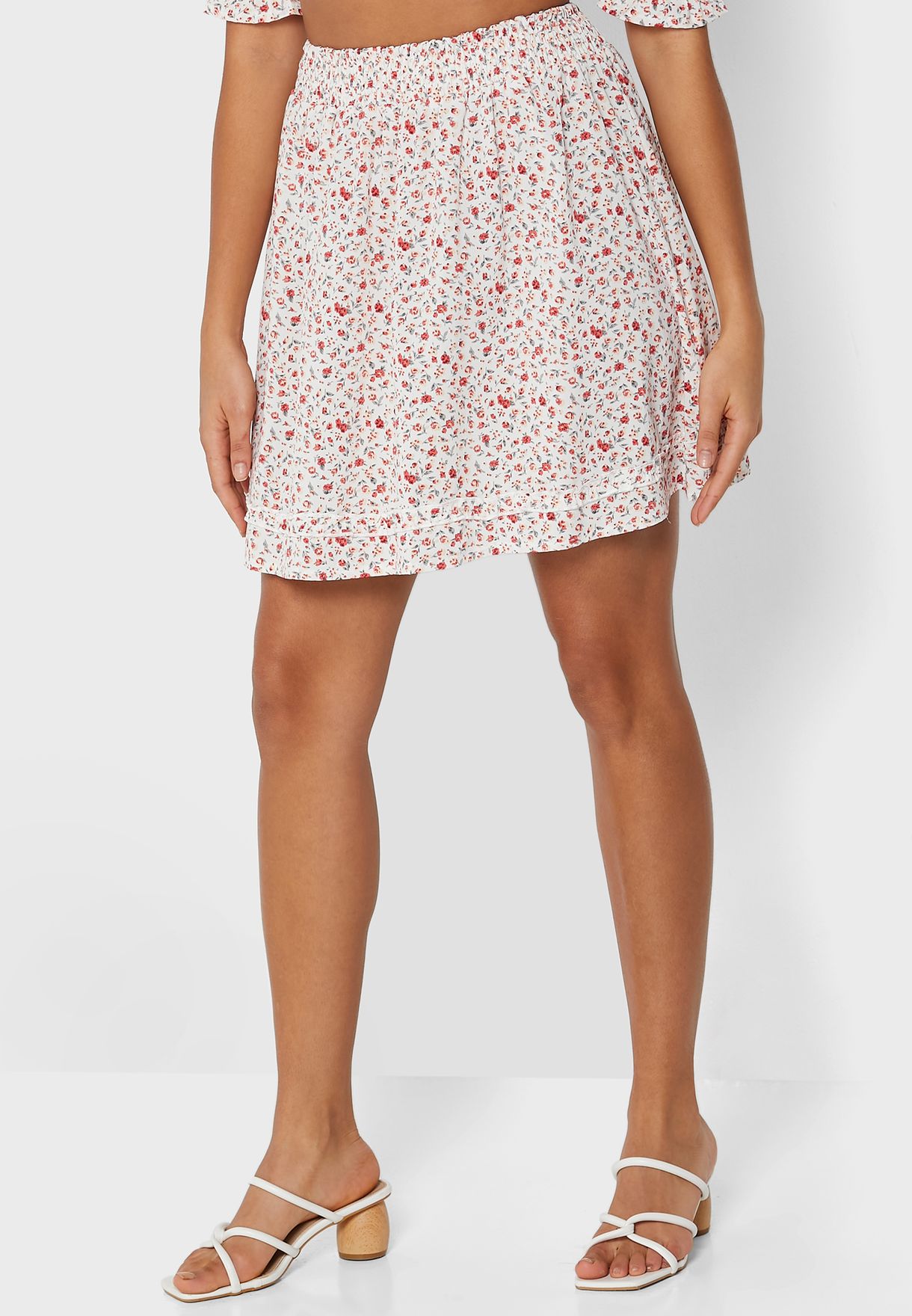 Puff Sleeve Skirt Set