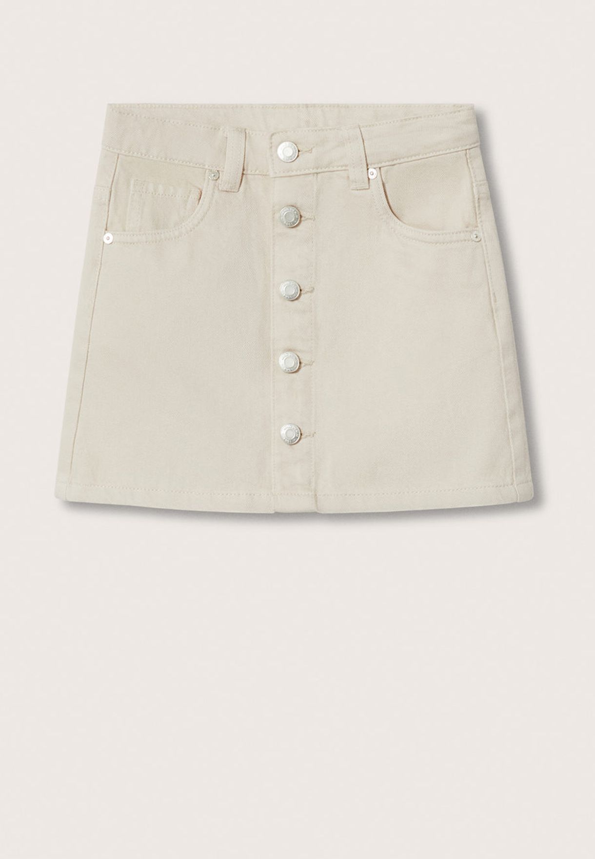 Kids Button Detail Skirt