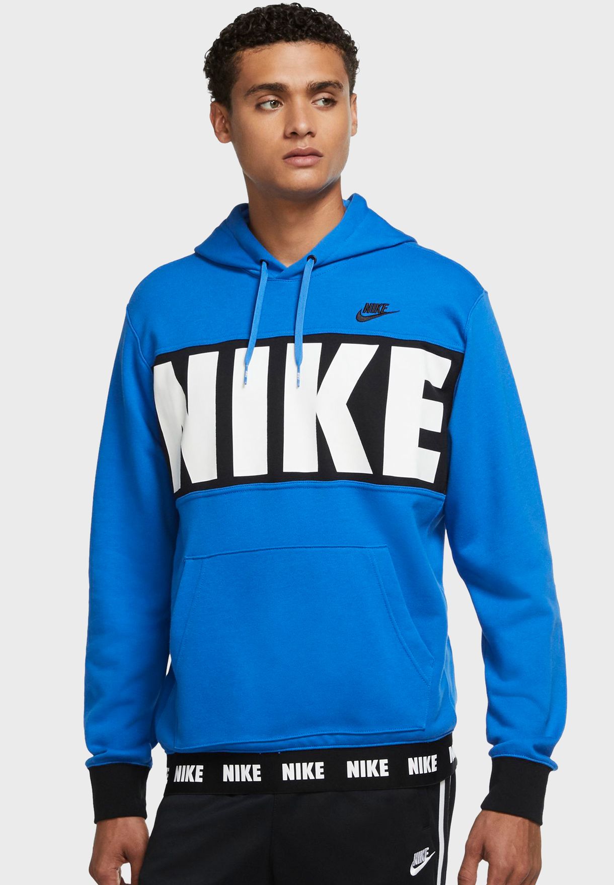 Buy Nike blue Nsw Logo Hoodie for Men in MENA, Worldwide