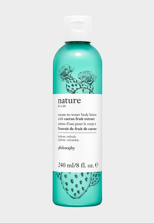 Cream-To-Water Body Lotion With Cactus Fruit Extract, 120Ml