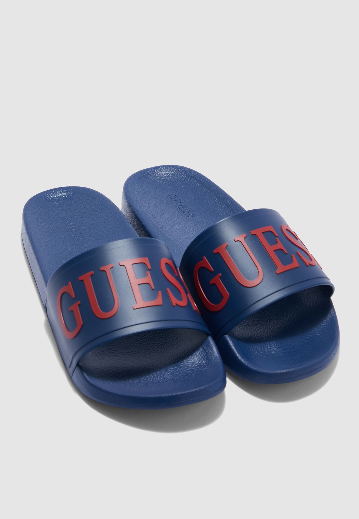 blue guess slides