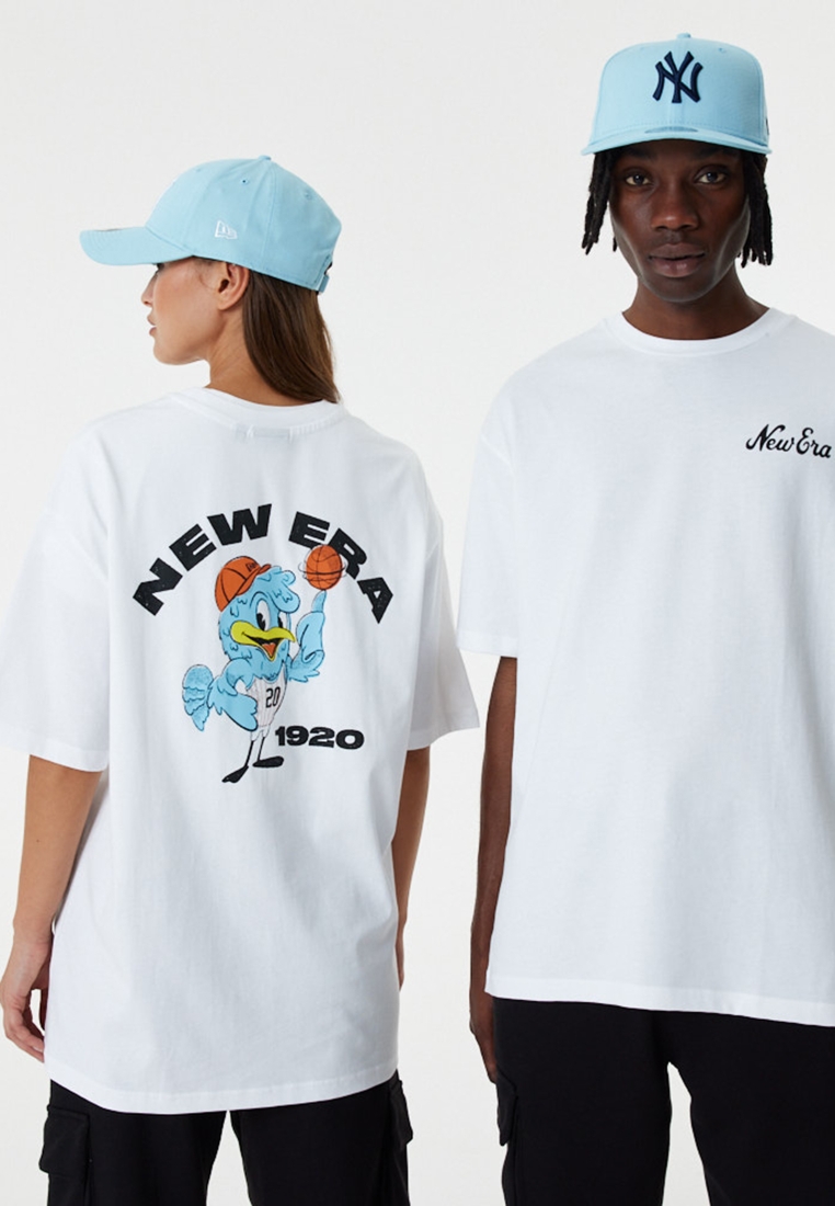 New Era Character Graphic Oversized White T-Shirt