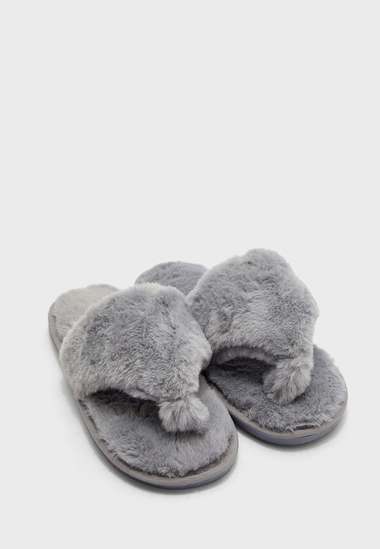 furry bedroom slippers