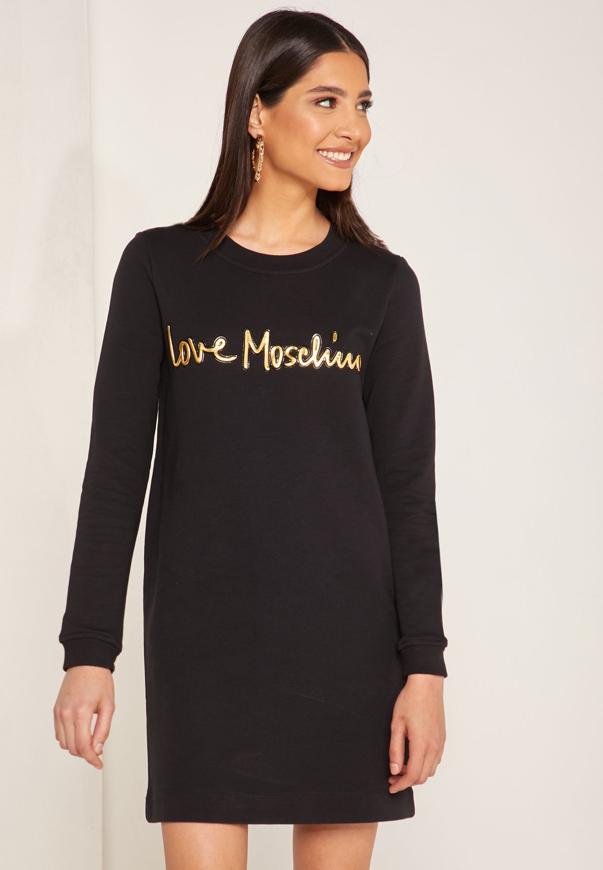 love moschino sweatshirt dress