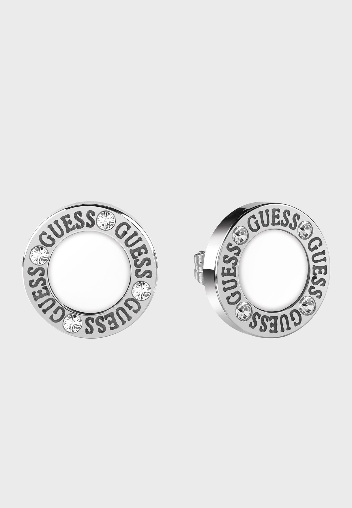 Guess silver Ohrstecker Stud Earrings 
