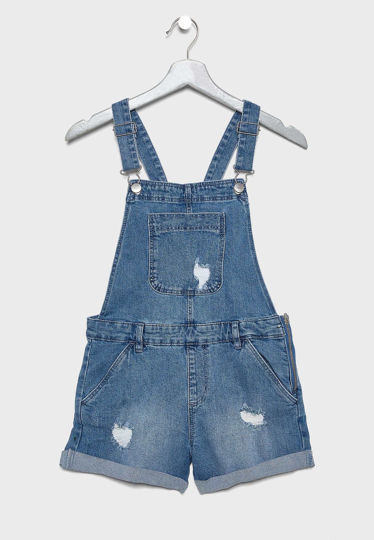 kids denim playsuit