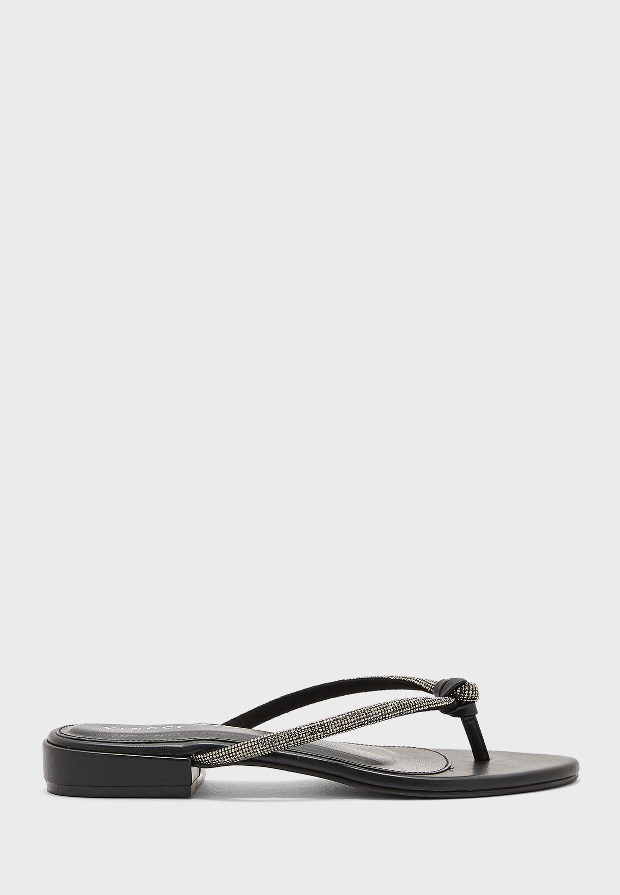 Buy Vincci black Cross Strap Flat Sandals for Women in MENA, Worldwide