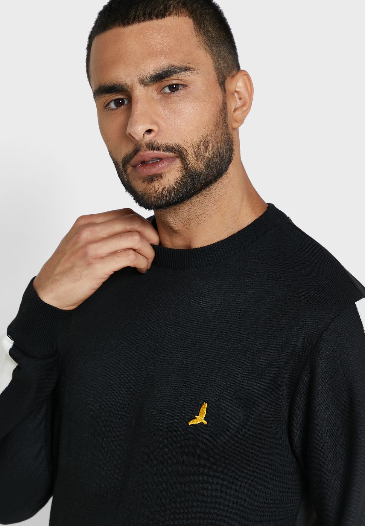 Bravesoul Bravesoul  Knitted Crew Neck Jumper With