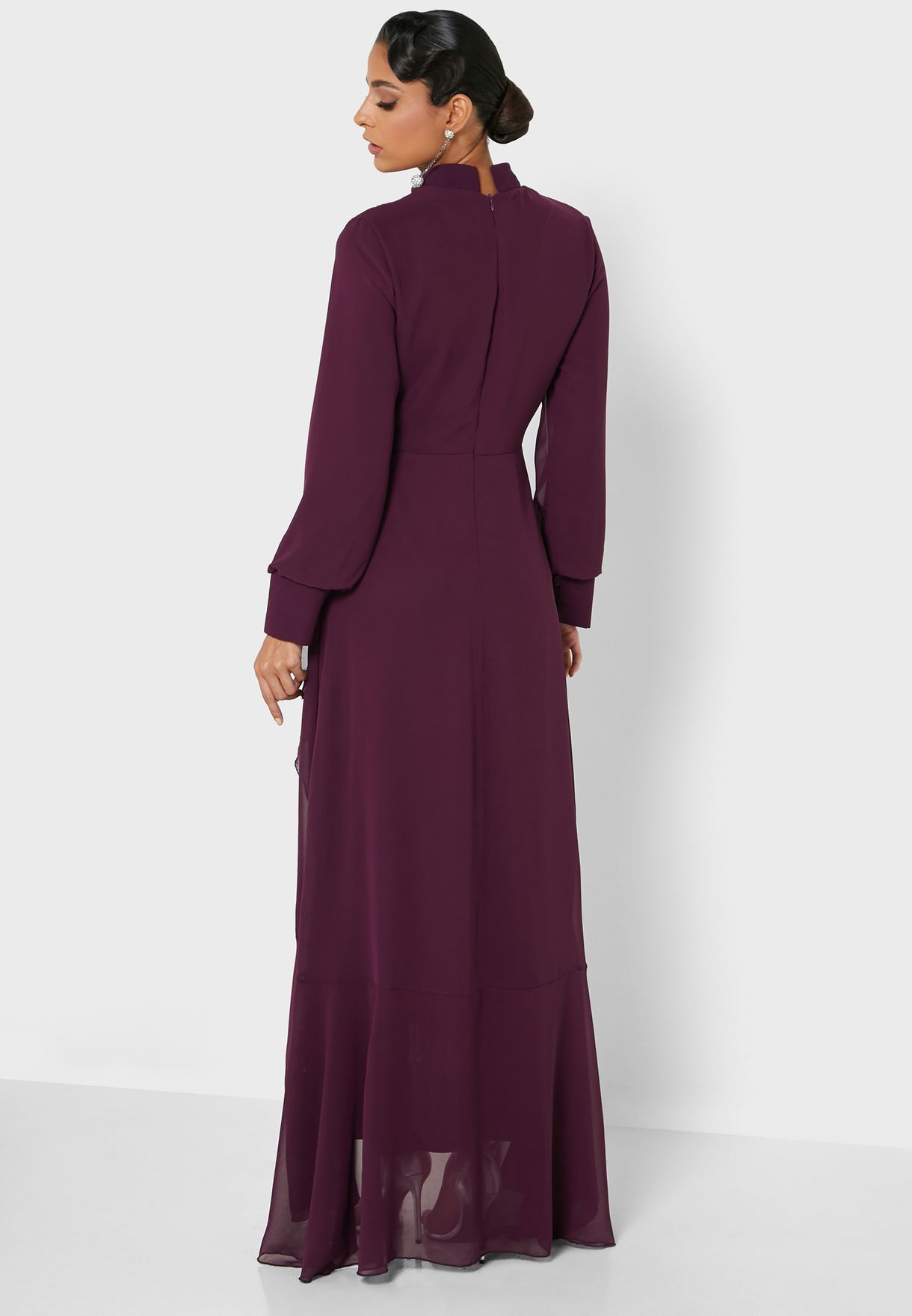 Frill Detail Flare Dress