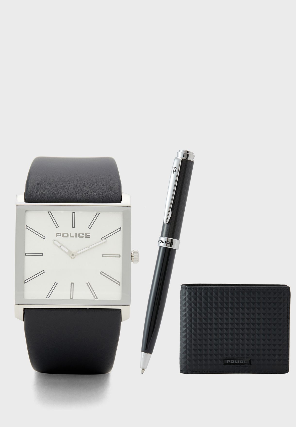 Analog Watch With Pen And Wallet