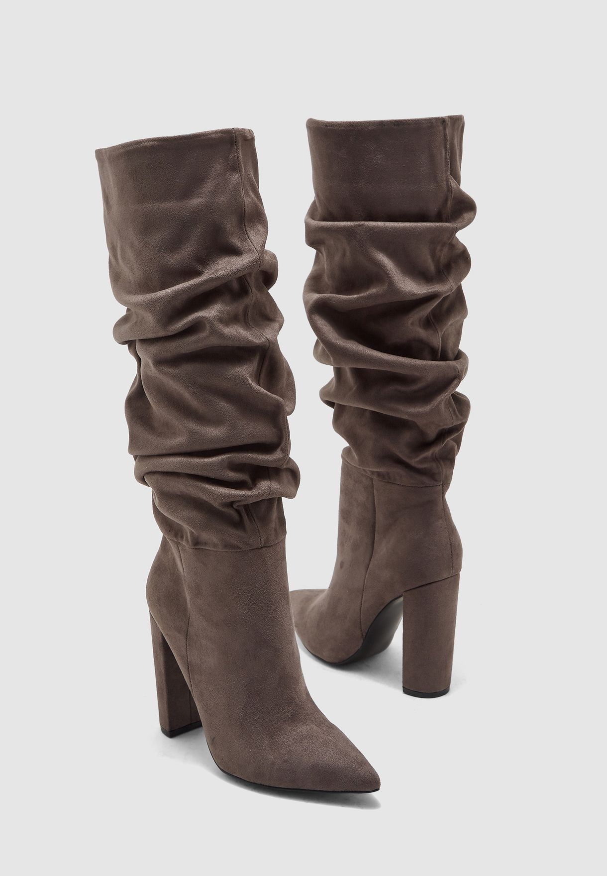 steve madden slouch boots suede