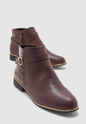 dorothy perkins burgundy boots